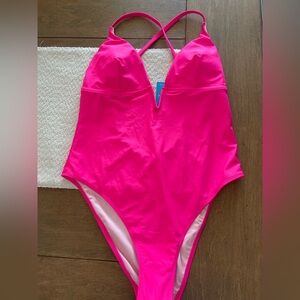 Fuchsia pink L swimsuit new perfect for summer